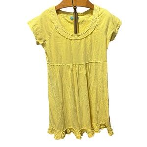 Fresh Produce Yellow Casual Dress Beachy 100% Cotton